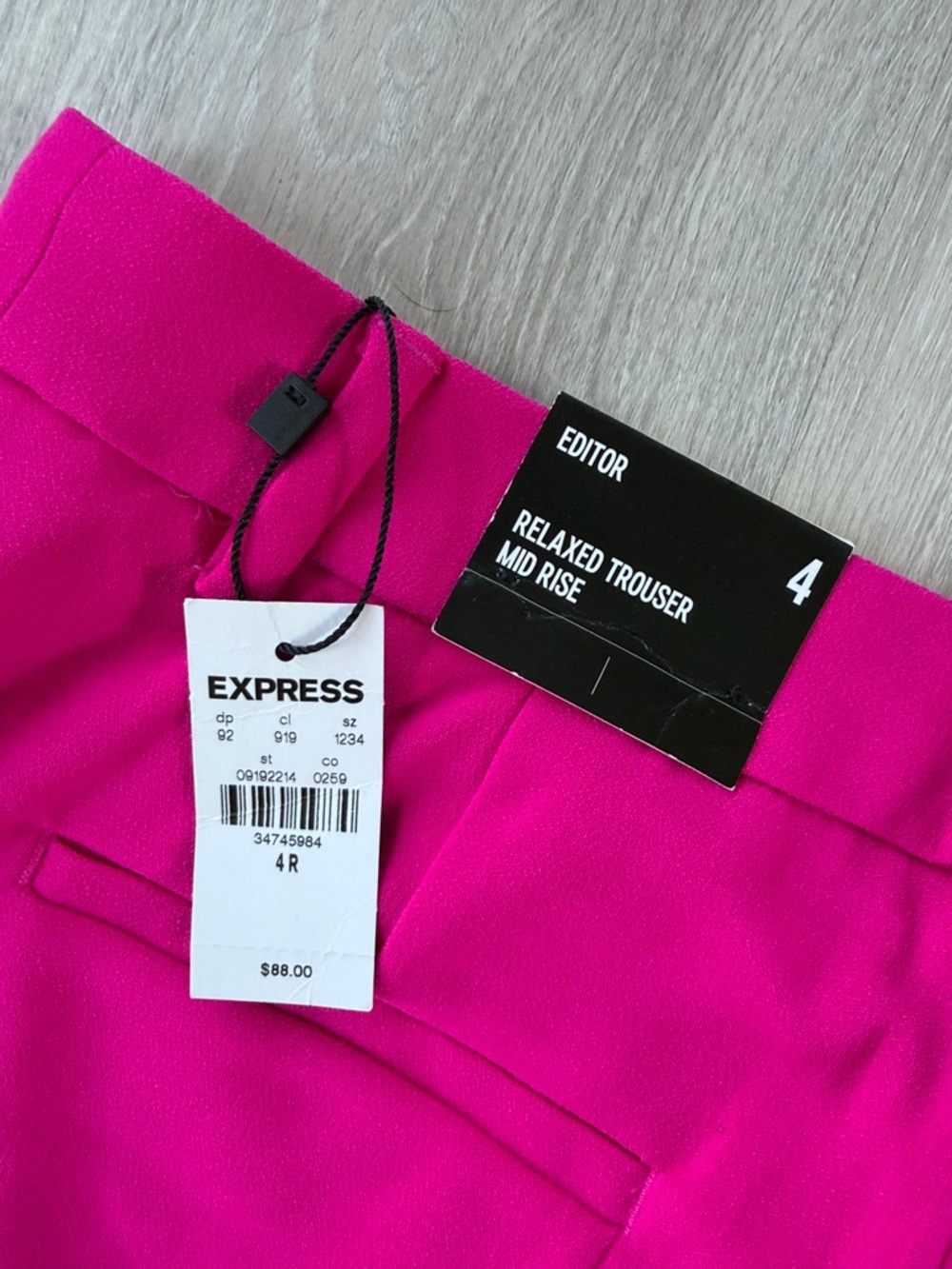 Express Wide-Leg Trousers in Hot Pink - Picture 3 of 3